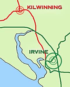 irvine location map